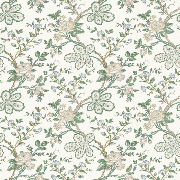 Nina Campbell Dauphine Geneviève Green / Blue / Ivory NCF4621-04