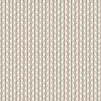 Nina Campbell Dauphine Odile Coral / Eucalyptus NCF4622-02