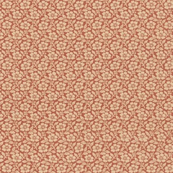 Mulberry Home Martock Sprig Red/Green FD2037.V90 fabric pattern detail