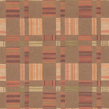 Mulberry Home Charlton Check Espresso FD856.K74 fabric pattern detail