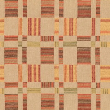 Mulberry Home Charlton Check Spice FD856.T30 fabric pattern detail