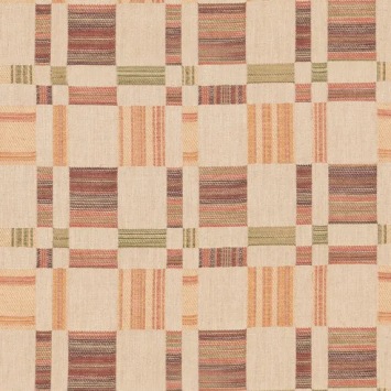 Mulberry Home Charlton Check Red/Green FD856.V90 fabric pattern detail