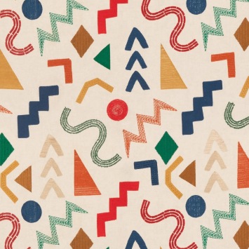 Mulberry Home Summer Fireworks Multi FD858.Y101 fabric pattern detail
