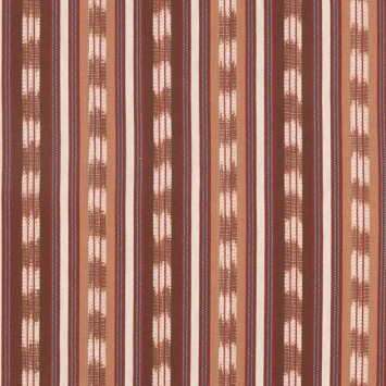 Mulberry Home Cothay Stripe Espresso FD861.K74 fabric pattern detail