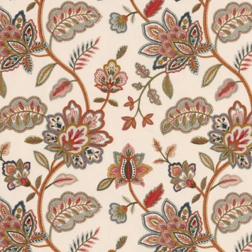 Mulberry Home Elmswood Red/Green FD865.V90 fabric pattern detail