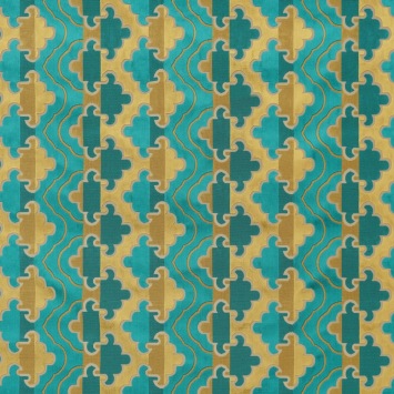 Jim Thompson Luntaya Velvet Gilt Cerulean JT014045001 - Oriental Odyssey II Velvets fabrics stoffen