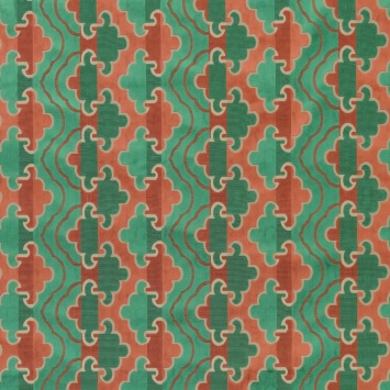 Jim Thompson Luntaya Velvet Moss Brick JT014045002 - Oriental Odyssey II Velvets fabrics stoffen