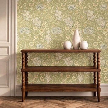 Double Boughs Gooseberry behang in interieur