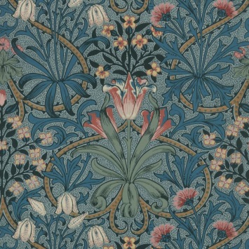 Woodland Weeds Rose/Woad MOW0175-02