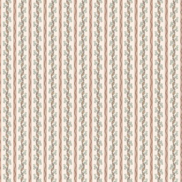 Nina Campbell Odile Coral / Eucalyptus NCW4631-02