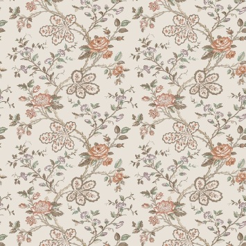 Nina Campbell Geneviève Taupe / Antique Rose / Linen NCW4634-04
