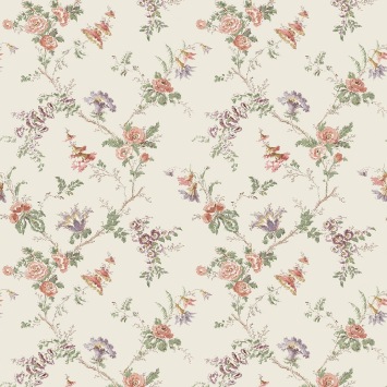 Nina Campbell Boscobel Coral / Green NCW4637-02