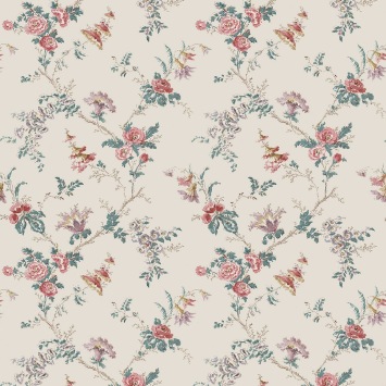 Nina Campbell Boscobel Pink / Teal NCW4637-03