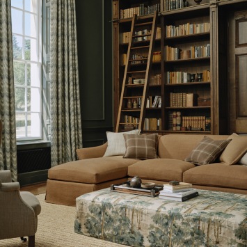 Colefax & Fowler Kemerton – sfeerfoto, afgebeelde kleur Forest Green