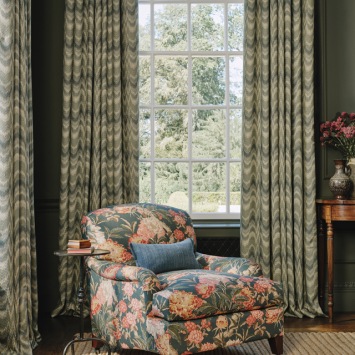 Colefax & Fowler Pendine – sfeerfoto, afgebeelde kleur Navy