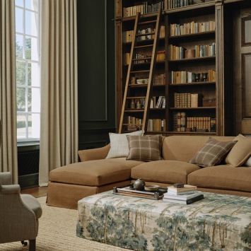 Colefax & Fowler Birchwood – sfeerfoto, afgebeelde kleur Forest Green