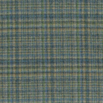 Osborne & Little Rannoch Wools Brae F8143-05 Leaf / Denim stof