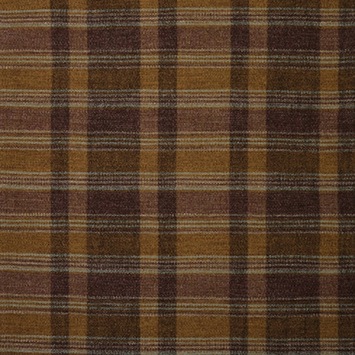 Osborne & Little Rannoch Wools Kyle F8141-02 Plum / Amber stof