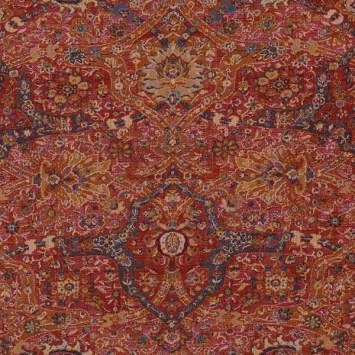 Sanderson Highgrove Wools Brantwood Wool Madder/Jodphur Blue SAF0537-01 - stofpatroon