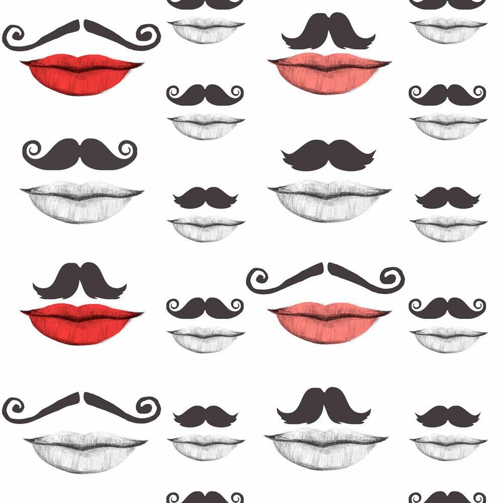 Moustache and Lips