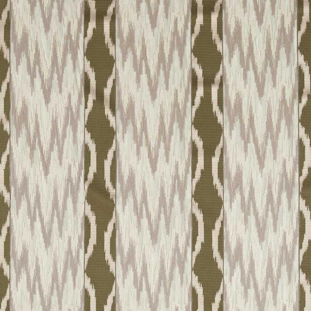 Embroidered Ikat Stripe